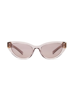 Miu Miu Cat Eye Sunglasses in Mauve Transparent - Mauve. Size all.