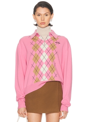 Miu Miu Polo Sweater in Rosa - Pink. Size 40 (also in ).