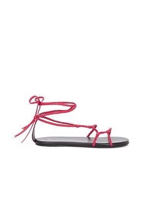 Jude Atlas Sandal in Red Woven Leather - Red. Size 36 (also in 36.5, 37, 37.5, 38, 39.5, 41).