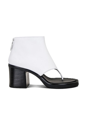 Miu Miu Open Toe Ankle Boot in Bianco - White. Size 36 (also in 36.5, 39.5).