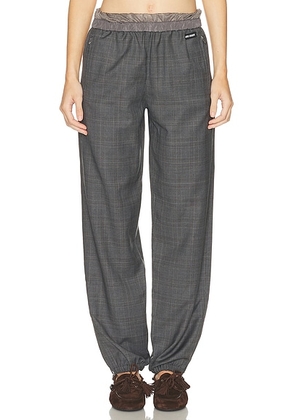 Miu Miu Wide Leg Pant in Ardesia - Grey. Size 40 (also in 42).
