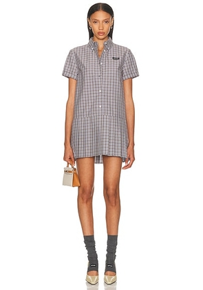 Miu Miu Mini Dress in Avio & Bordeaux - Blue,Wine. Size 38 (also in ).