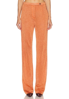 Miu Miu Wide Leg Trouser in Arancio - Burnt Orange. Size 36 (also in ).