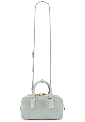 Miu Miu Arcadie Camoscio Bag in Linfa - Mint. Size all.
