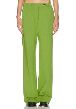 Miu Miu Wide Leg Trouser in Verde - Green. Size 40 (also in ).
