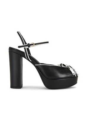 Miu Miu Platform Sandal in Nero & Bianco - Black. Size 38.5 (also in 39.5).