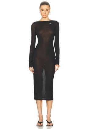 Miu Miu Strapless Dress in Nero - Black. Size 40 (also in ).