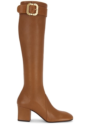 Miu Miu Knee High Boot in Caramel - Brown. Size 37 (also in 41).