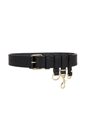 Miu Miu Cuoietto Metal Belt in Nero - Black. Size 60 (also in 75).