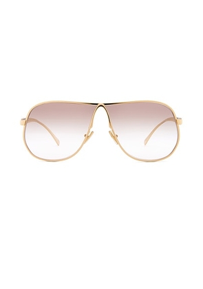 Miu Miu Aviator Sunglasses in Gold - Metallic Gold. Size all.