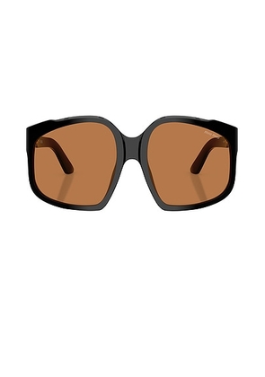 Miu Miu Square Sunglasses in Black - Black. Size all.