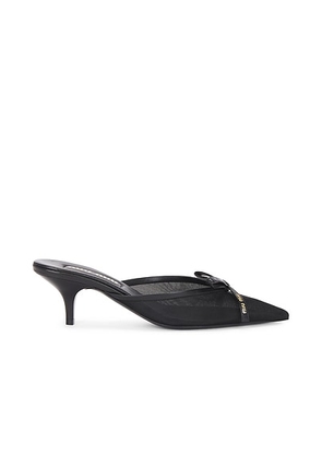 Miu Miu Modellerie Rete Mule in Nero - Black. Size 37.5 (also in 38.5, 39).
