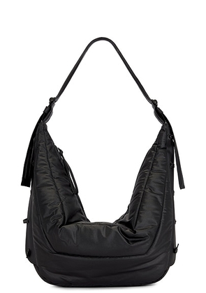 Lemaire Large Soft Game Bag in Ash Black - Black. Size all.