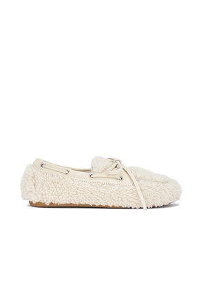 Miu Miu Moccasin in Naturale - Beige. Size 36 (also in 37, 38, 41).