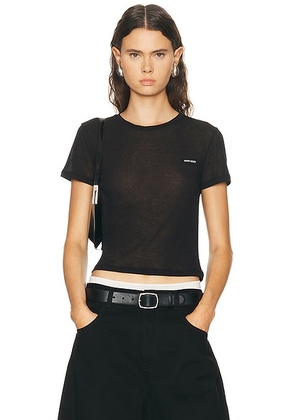 Miu Miu Costina Top in Nero - Black. Size M (also in XS).