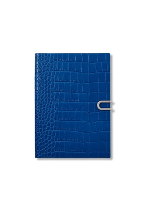 Smythson 2026-2027 Soho Weekly Diary With Slide In Mara In Cerulean