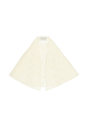 Karen Arcanjo Jona Scarf in Cream - Cream. Size all.