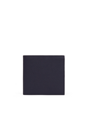 Smythson 8 Card Slot Wallet In Panama In Navy