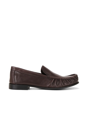 Miu Miu Bufalo Mocassini Loafer in Moro - Brown. Size 36 (also in 39.5).