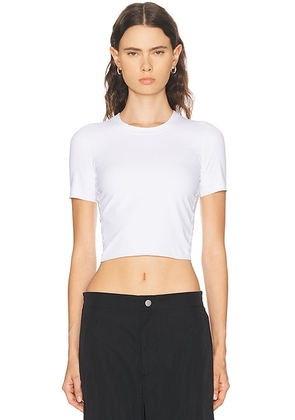 Left On Friday Super Moves Short Sleeve Tee in Coconut - White. Size L (also in M, S, XL).