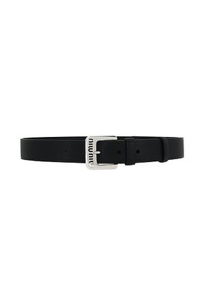 Miu Miu City Calf Belt in Nero - Black. Size 75 (also in 80, 85, 90).