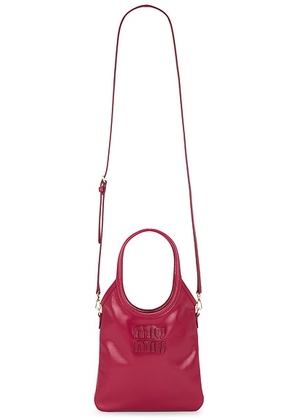 Miu Miu Ivy Mini Bag in Rubino - Pink. Size all.