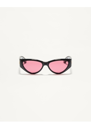 Valentino Cat-Eye Acetate Eyewear Woman BLACK/RED 54