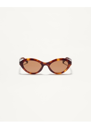 Valentino Cat-Eye Acetate Eyewear Woman HAVANA/BROWN 52