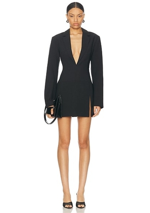 PRISCAVera Mini Jacket Dress in Carbone - Black. Size XS (also in ).