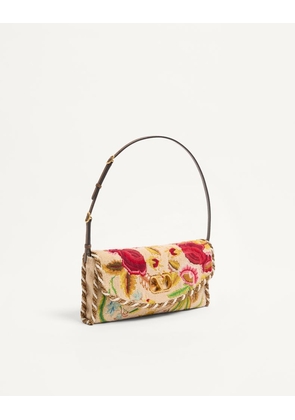 Valentino Garavani Valentino Garavani DeVain Embroidered Small Shoulder Bag Woman MULTICOLOUR UNI