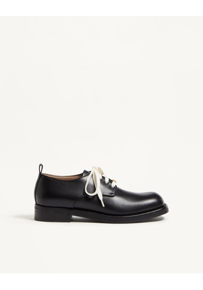 Valentino Garavani Derby Punx In Calfskin Man BLACK 39