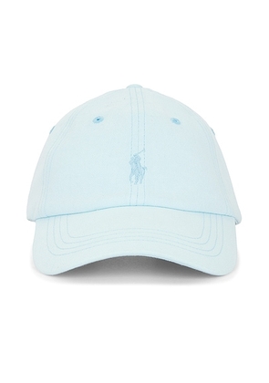 Polo Ralph Lauren Mineral Dyed Classic Twill Sport Cap in Sky - Baby Blue. Size all.