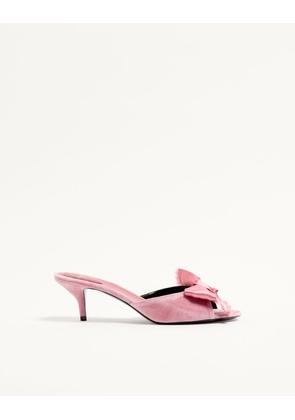 Valentino Garavani Marie A Velvet Slide Sandal 55Mm Woman PINK 35