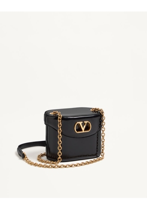 Valentino Garavani Valentino Garavani Vain Vanity Bag In Shiny Calfskin Woman BLACK UNI