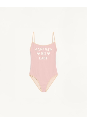 Valentino Printed Lycra One-Piece Swimsuit Woman PINK L