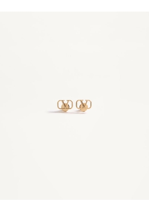 Valentino Garavani Vlogo Signature Metal Earrings Woman GOLD UNI