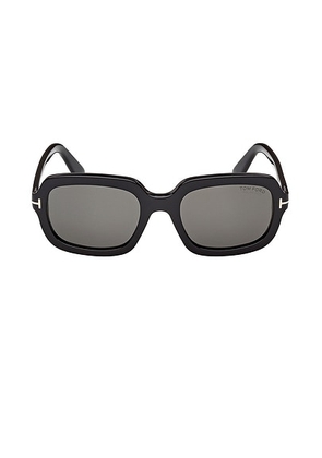 TOM FORD Lana Sunglasses in Black & Grey - Black. Size all.
