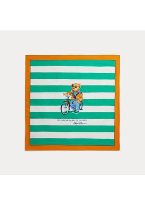 Polo Bear Striped Cotton Bandanna
