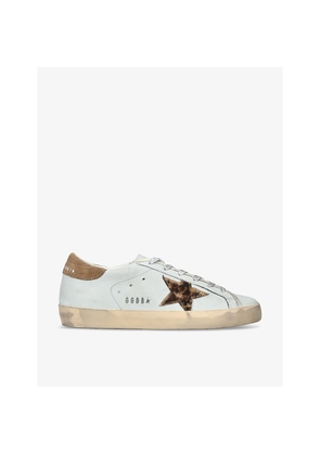 Womens Golden Goose Superstar 60518 Leather Low-Top Trainers