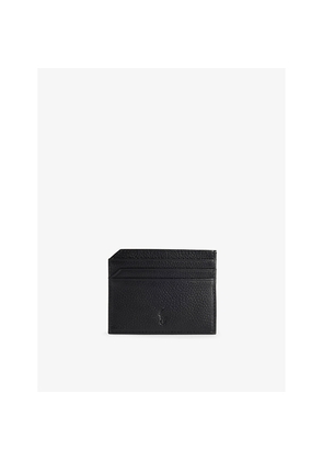 Mens Polo Ralph Lauren Foiled-Branding Leather Card Holder