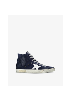 Mens Golden Goose Francy High-Top Suede Trainers