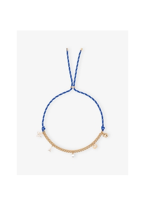 Womens Maje Sailor Brass and Cord Pendant Necklace