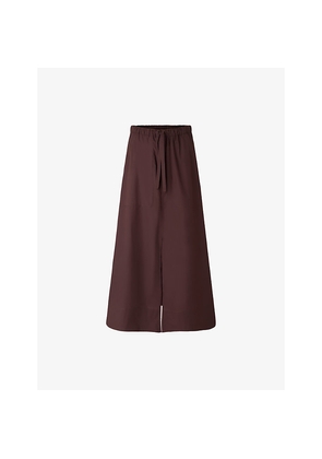 Womens Soeur Agadir Drawstring-Waist Cotton Midi Skirt