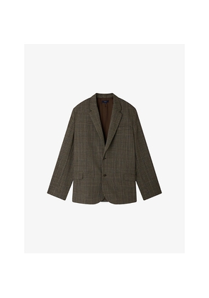 Womens Soeur Hermosa Checked Wool-Blend Blazer