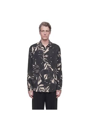 Comfort Fit Shirt in Printed Fluid Viscose