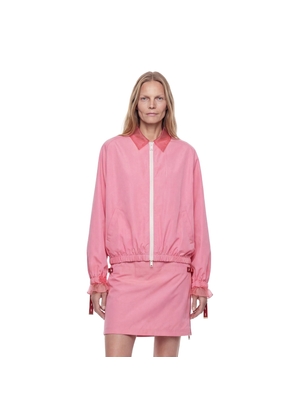 Technical Viscose Bomber Jacket