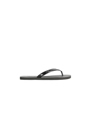 Brushed Leather Flip-Flops