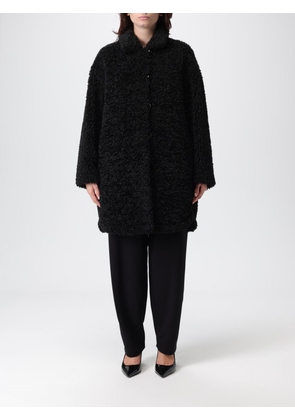 Fur Coat EMPORIO ARMANI Woman color Black