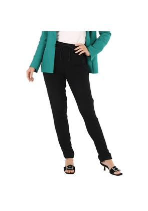 Burberry Ladies Black Zip Detail Jodhpur Leggings