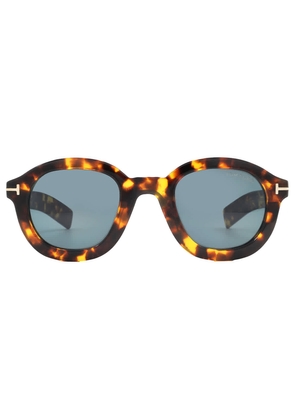 Tom Ford Raffa Blue Round Mens Sunglasses FT1100 52V 46